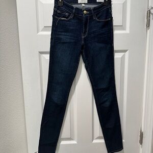 Frame Denim Women's Dark Indigo Skinny Jeans